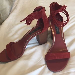 White House Black Market Shoes - Red comfy heals White House Black Market Shoes - Red comfy heals